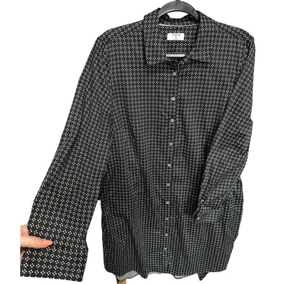 Untuckit Stretch Cotton Mikael Shirt Dress Waist Tie Size 16 - Picture 3 of 10